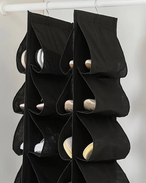 Organizer na buty do szafy garderoby wiszący wieszak na obuwie 12 par