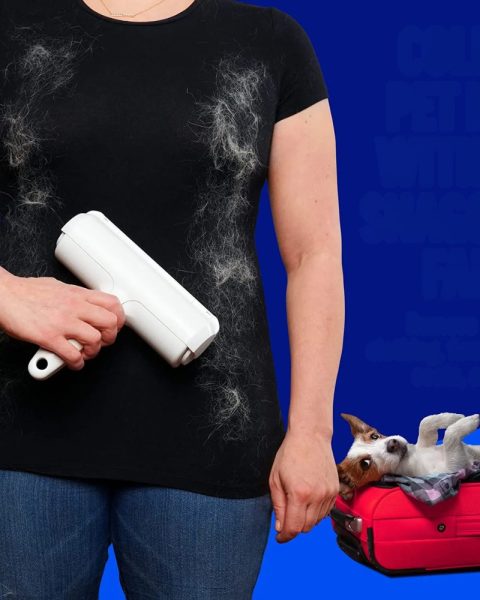 Szczotka wałek rolka do czyszczenia sierści z ubrań tapicerki skuteczna