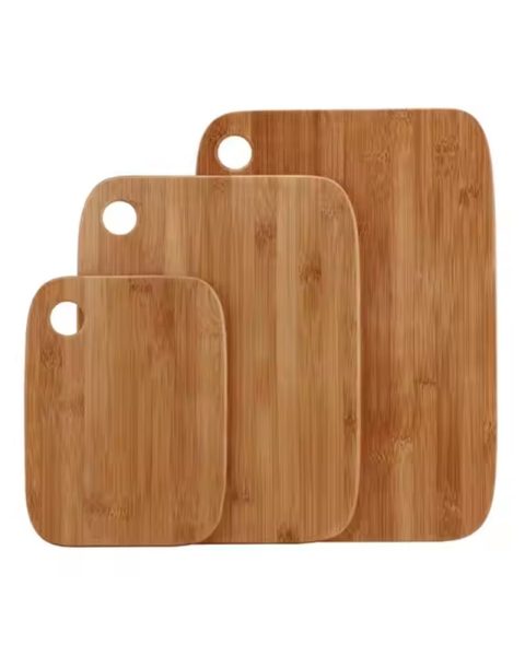 Deski do krojenia bambusowe wytrzymałe Zestaw 3 sztuk