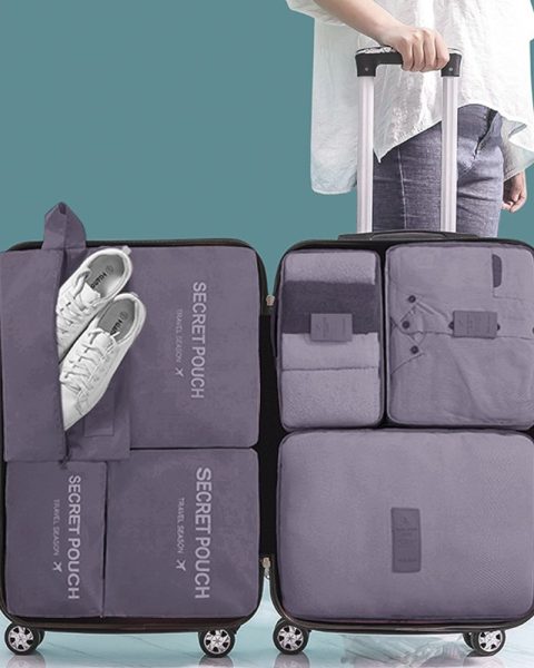 Organizery na pranie podróżne do walizki siatki x6 szt.