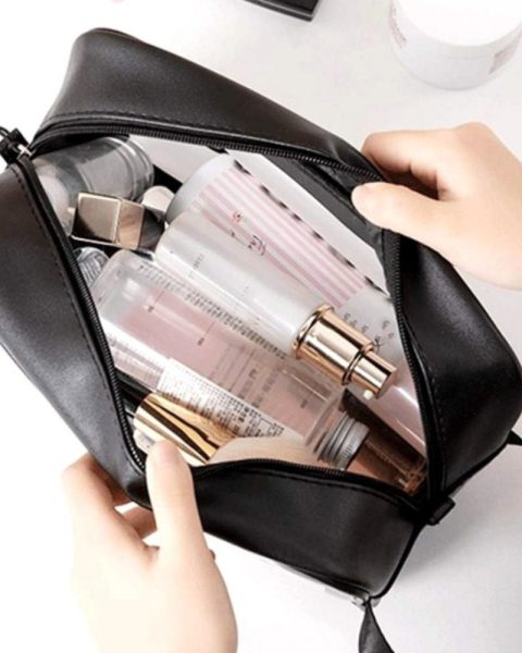 Kosmetyczka Washbag przezroczysta różne rozmiary zestaw 3 sztuki