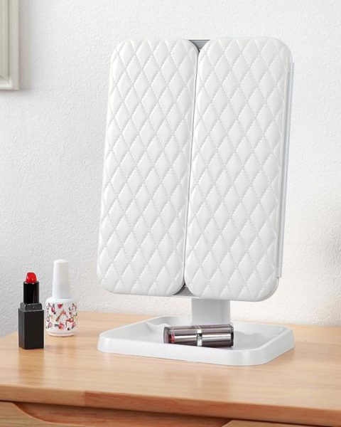 Lusterko kosmetyczne do makijażu premium podświetlane LED rozkładane