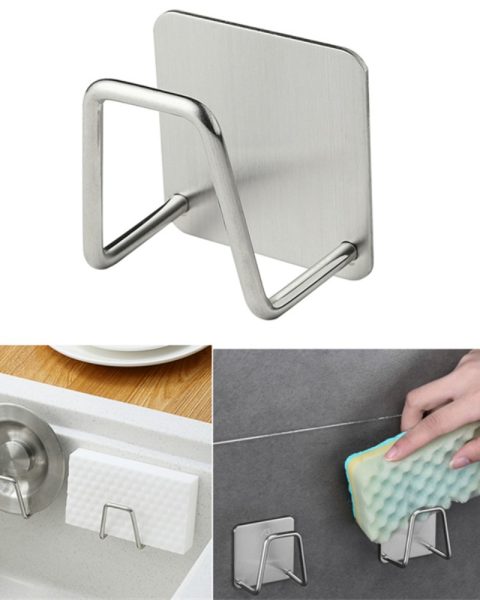 Uchwyt kuchenny na gąbkę do zlewu czarny