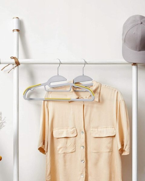 Wieszaki na ubrania antypoślizgowe odzieżowe z nakładką gumową 8+2 GRATIS!